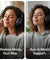 pTron Studio w/ 60Hrs Playtime, Wireless Over-Ear Headphones with HD Mic, Immersive Sound, 40mm Drivers, BT5.4, Dual-Device Pairing, 3.5mm Aux Port, TF Card Slot & Type-C Fast Charging (Jet Black)