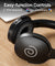 pTron Studio w/ 60Hrs Playtime, Wireless Over-Ear Headphones with HD Mic, Immersive Sound, 40mm Drivers, BT5.4, Dual-Device Pairing, 3.5mm Aux Port, TF Card Slot & Type-C Fast Charging (Jet Black)