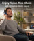 pTron Studio w/ 60Hrs Playtime, Wireless Over-Ear Headphones with HD Mic, Immersive Sound, 40mm Drivers, Bluetooth V5.4, Dual-Device Pairing, 3.5mm Aux Port, TF Card Slot & Type-C Fast Charging (Blue)