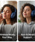 pTron Studio w/ 60Hrs Playtime, Wireless Over-Ear Headphones with HD Mic, Immersive Sound, 40mm Drivers, Bluetooth V5.4, Dual-Device Pairing, 3.5mm Aux Port, TF Card Slot & Type-C Fast Charging (Blue)
