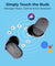 pTron Basspods P11 in-Ear TWS Earbuds w/Dual HD Mic, Pristine Sound, 24hrs Playtime, Mini Buds, Movie/Music Modes, Bluetooth V5.1 Wireless Headphones, Voice Assist, Type-C Charging & IPX4 (Coal Black)