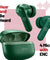 pTron Zenbuds X1 4 HD Mic TWS Earbuds w/AI-ENC Clear Calls, 40hrs Playtime, Pristine Sound, in-Ear Sensor, 40ms Movie/Music Modes, Bluetooth 5.3 Headphones, Type C Fast Charging & IPX5 (Green)