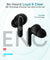 pTron Bassbuds Eon In-Ear TWS Earbuds w/ Dual HD Mic & AI-ENC Calls, Pristine Sound, 30Hrs Playtime, Bluetooth v5.3 Wireless Earphones, Snug-fit, Type-C Fast Charge, Voice Assist, IPX4 (Grey & Black)