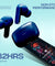 pTron Bassbuds Duo In-Ear TWS Earbuds w/ Dual HD Mic, Pristine Sound, 32Hrs Playtime, Bluetooth V5.1 Headphones, 13mm Drivers, Type-C Charging, Voice Assistant & IPX4 Water Resistant (Midnight Blue)