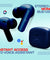 pTron Bassbuds Duo In-Ear TWS Earbuds w/ Dual HD Mic, Pristine Sound, 32Hrs Playtime, Bluetooth V5.1 Headphones, 13mm Drivers, Type-C Charging, Voice Assistant & IPX4 Water Resistant (Midnight Blue)