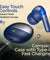 pTron Zenbuds Evo in-Ear TWS Earbuds w/Dual HD Mic & AI-EN Clear Calls, 13mm Drivers, 32Hrs Playtime, 45ms Movie/Music Modes, Bluetooth v5.3 Wireless Headphones, IPX5 & Type-C Charging (Bold Blue)