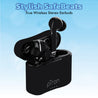 pTron Basspods 882 In-Ear TWS Earbuds w/ Dual HD Mic, Pristine Sound, 10mm Drivers, Snug-fit Buds, Bluetooth 5.1 Wireless Earphones, 12Hrs Playtime, Voice Assistant, Integrated Controls & IPX4 (Black)