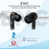 pTron Basspods P251+ TWS Earbuds w/ 50Hrs Playtime, 12mm Drivers, Dual HD Mic & AI-ENC Calls, Movie Mode, Touch Controls, in-Ear Bluetooth 5.1 Wireless Headphones, Type C Charging & IPX4 (Jet Black)