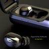 pTron Bassbuds Urban In-Ear TWS Earbuds w/ Dual HD Mic, Pristine Sound, Mini Size Buds, Bluetooth 5.0 Wireless Headphones, Touch Control, IPX4 Water Resistant, Voice Assistant, IPX4 (Jet Black)