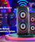 pTron Fusion Party V2 40W Bluetooth Speaker w/ 3m Wired Karaoke Mic, Immersive Sound, 6Hrs Playtime, RGB Light, TWS Mode, Party Speaker w/Bluetooth V5.0, Aux Port, USB & SD Card Playback (Coal Black)
