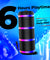 pTron Fusion Theatre 60W Bluetooth Speaker w/ 3m Wired Karaoke Mic, Punchy Sound, 5 EQs, Vivid RGB Lights, Party Speaker w/ BTv5.2/USB/SD Card Playback, TWS Mode & Type-C Charging (Midnight Black)