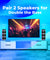 pTron Fusion Theatre 60W Bluetooth Speaker w/ 3m Wired Karaoke Mic, Punchy Sound, 5 EQs, Vivid RGB Lights, Party Speaker w/ BTv5.2/USB/SD Card Playback, TWS Mode & Type-C Charging (Midnight Black)