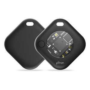 pTron TagNet X1 for iPhone/iOS Users, Works with Apple Find My Network, MFi, Anti-Lost & Loud 80dB Buzzer Alert, No SIM Needed, Item Finder for Keys, Wallets, Bags, 1-Year Battery (Black)