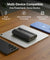 pTron 20000mAh Powerbank w/ 22.5W Fast Charging, USB & Type C Output, Built-in Type C & iOS Cables, Compatible w/Power Delivery, Quick Charge for iPhone, Android Mobile & Tablets, Dynamo Storm (Black)