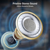 pTron Bassbuds Eon in-Ear TWS Earbuds w/ 13mm Drivers, 45Hrs Playtime, Dual HD Mic & TruTalk AI-ENC Calls, Custom EQ, Mobile App, Bluetooth v6.0 Headphones, Voice Assist., Type C Charging & IPX5 (Grey)