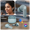 pTron Bassbuds Eon in-Ear TWS Earbuds w/ 13mm Drivers, 45Hrs Playtime, Dual HD Mic & TruTalk AI-ENC Calls, Custom EQ, Mobile App, Bluetooth v6.0 Headphones, Voice Assist., Type C Charging & IPX5 (Grey)