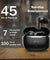 pTron Bassbuds Eon in-Ear TWS Earbuds w/ 13mm Drivers, 45Hrs Playtime, Dual HD Mic & TruTalk AI-ENC Calls, Custom EQ, Mobile App, Bluetooth v6.0 Headphones, Voice Assist., Type C Charging & IPX5 (Black)