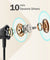 pTron Boom Play X5 in-Ear Wired Earphones w/Type-C & 3.5mm Aux Connectors, 10mm Drivers for Pristine Sound, HD Mic for Clear Calls, in-line Controls, 1.2m Tangle-Free Cable & Wide Compatibility (Black)