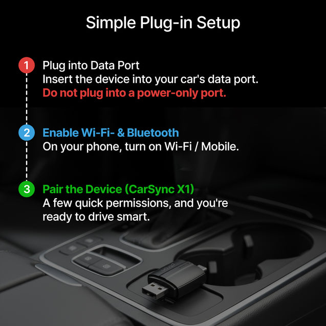 pTron CarSync X1 2-in-1 Wireless Carplay Receiver, Converts Wired Android Auto & CarPlay to Wireless, USB A & Type C, Only for Cars with OEM-Installed Wired Android Auto/CarPlay, Plug & Play (Black)