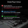 pTron CarSync X1 2-in-1 Wireless Carplay Receiver, Converts Wired Android Auto & CarPlay to Wireless, USB A & Type C, Only for Cars with OEM-Installed Wired Android Auto/CarPlay, Plug & Play (Black)