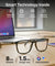 pTron Orbis Urban Smart Clip-On Smart Glasses w/Bluetooth V5.4, Open Ear Music, Handsfree Calls, Protects Eye from Blue Light Emitted from Digital Screens, 8Hrs Playtime, Connect with Phones (Black)