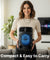 pTron Fusion Octane 48W Bluetooth Party Speaker w/Punchy Sound, 8 inch Neo Driver, Breathing RGB Lights, 6Hrs Playtime, BT5.3/Aux/TF Card/USB Playback Modes, Type-C Charging, Portable (Jade Black)