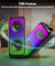 pTron Fusion Beats 48W Bluetooth Party Speaker w/Immersive Sound, Dual 4 inch Neo Drivers, Rhythmic RGB Lights, 6Hrs Playtime, BT5.3/Aux/TF Card/USB Playback Modes, Type-C Charging (Midnight Black)