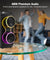 pTron Fusion ONE 48W Bluetooth Party Speaker w/Pristine Stereo Sound, Dual 4 inch Neo Drivers, Rhythmic RGB Lights, 6Hrs Playtime, BT5.3/Aux/TF Card/USB Playback Modes, Type-C Charging (Jet Black)
