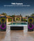 pTron Fusion ONE 48W Bluetooth Party Speaker w/Pristine Stereo Sound, Dual 4 inch Neo Drivers, Rhythmic RGB Lights, 6Hrs Playtime, BT5.3/Aux/TF Card/USB Playback Modes, Type-C Charging (Jet Black)