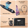pTron Tangent Rush w/ 50Hrs Playtime, Pristine Sound, Dual-Device Pairing, Bluetooth 5.4 Wireless in-Ear Earphones with Mic, Voice Assistant, Type-C Fast Charging & IPX5 Water Resistant (Jet Black)