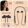 pTron Tangent Rush w/ 50Hrs Playtime, Pristine Sound, Dual-Device Pairing, Bluetooth 5.4 Wireless in-Ear Earphones with Mic, Voice Assistant, Type-C Fast Charging & IPX5 Water Resistant (Jet Black)