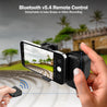 pTron MHR1 Phone Clip Camera Grip Handle w/Detachable BTv5.4 Remote Shutter, 55-90mm Clamping Range, Shoot Videos, Take Snaps, Stable & Firm Grip, Compatible with iOS & Android Devices (Black)
