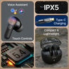 pTron Bassbuds Indie In-Ear TWS Earbuds w/ 10mm Drivers, 45Hrs Playtime, Dual HD Mic & AI-ENC Calls, Custom EQ, Mobile App, Bluetooth V5.4 Earphones, Voice Assistant, Type C Charging & IPX5 (Jet Black)