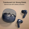 pTron Bassbuds Indie in-Ear TWS Earbuds w/ 10mm Drivers, 45Hrs Playtime, Dual HD Mic & AI-ENC Calls, Custom EQ, Mobile App, Bluetooth V5.4 Earphones, Voice Assistant, Type C Charging & IPX5 (Blue)