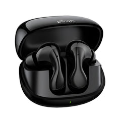 pTron Bassbuds Tango in-Ear TWS Ear Buds w/Custom EQ, 50hrs Playtime, Pristine Sound, Dual Mic, TruTalk ENC Calls, Mobile App, Wireless Bluetooth V6.0,Touch Controls, Type-C Charging, IPX5 (Space Black)
