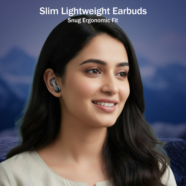 pTron Bassbuds Tango in-Ear TWS Ear Buds w/Custom EQ, 50hrs Playtime, Pristine Sound, Dual Mic, TruTalk ENC Calls, Mobile App, Wireless Bluetooth V6.0,Touch Controls, Type-C Charging, IPX5 (Space Black)