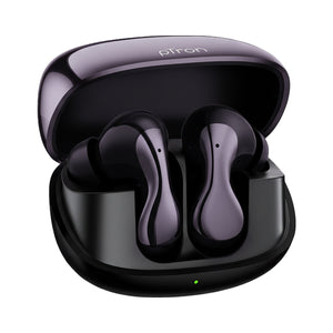 pTron Bassbuds Tango in-Ear TWS Ear Buds w/Custom EQ, 50hrs Playtime, Pristine Sound, Dual Mic, TruTalk ENC Calls, Mobile App, Wireless Bluetooth V6.0,Touch Controls, Type-C Charging, IPX5 (Nexua Black)