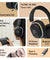 pTron Studio Xtreme, 70hrs Playtime, 40ms Low-Latency, Wireless Over Ear Headphones w/Detachable Mic & TruTalk ENC Calls, 40mm Drivers, RGB Lights, BT5.4, Dual Device Pairing & Type-C Charging (Black)
