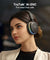 pTron Studio Xtreme, 70hrs Playtime, 40ms Low-Latency, Wireless Over Ear Headphones w/Detachable Mic & TruTalk ENC Calls, 40mm Drivers, RGB Lights, BT5.4, Dual Device Pairing & Type-C Charging (Black)
