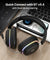 pTron Studio Xtreme, 70hrs Playtime, 40ms Low-Latency, Wireless Over Ear Headphones w/Detachable Mic & TruTalk ENC Calls, 40mm Drivers, RGB Lights, BT5.4, Dual Device Pairing & Type-C Charging (Black)