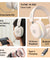pTron Studio Xtreme, 70hrs Playtime, 40ms Low-Latency, Wireless Over Ear Headphones w/Detachable Mic & TruTalk ENC Calls, 40mm Drivers, RGB Lights, BT5.4, Dual Device Pairing & Type-C Charging (Beige)