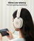 pTron Studio Xtreme, 70hrs Playtime, 40ms Low-Latency, Wireless Over Ear Headphones w/Detachable Mic & TruTalk ENC Calls, 40mm Drivers, RGB Lights, BT5.4, Dual Device Pairing & Type-C Charging (Beige)