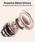 pTron Studio Xtreme, 70hrs Playtime, 40ms Low-Latency, Wireless Over Ear Headphones w/Detachable Mic & TruTalk ENC Calls, 40mm Drivers, RGB Lights, BT5.4, Dual Device Pairing & Type-C Charging (Beige)