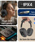 pTron Studio Pixel, 70hrs Playtime, Wireless Over Ear Headphones w/HD Mic, TruTalk AI-ENC Calls, 40mm Drivers, Pristine Sound, RGB Display, BT5.3, Dual Device Pairing & Type-C Charging (Jet Black)
