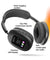 pTron Studio Pixel, 70hrs Playtime, Wireless Over Ear Headphones w/HD Mic, TruTalk AI-ENC Calls, 40mm Drivers, Pristine Sound, RGB Display, BT5.3, Dual Device Pairing & Type-C Charging (Jet Black)