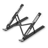 pTron DeskMate M1 15.6" Laptop Stand, 7 Adjustable Height, Metal Alloy, Foldable, Portable Tabletop Laptop/Desktop Riser Stand Holder Compatible for MacBook, HP, Dell, Lenovo & All Other Notebook (Black)