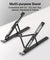 pTron DeskMate M1 15.6" Laptop Stand, 7 Adjustable Height, Metal Alloy, Foldable, Portable Tabletop Laptop/Desktop Riser Stand Holder Compatible for MacBook, HP, Dell, Lenovo & All Other Notebook (Black)