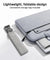 pTron DeskMate M1 15.6" Laptop Stand, 7 Adjustable Height, Metal Alloy, Foldable, Portable Tabletop Laptop/Desktop Riser Stand Holder Compatible for MacBook, HP, Dell, Lenovo & All Other Notebook (Black)