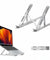 pTron DeskMate M1 15.6" Laptop Stand, 7 Adjustable Height, Metal Alloy, Foldable, Portable Tabletop Laptop/Desktop Riser Stand Holder Compatible for MacBook, HP, Dell, Lenovo & All Other Notebook (Silver)