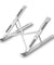 pTron DeskMate M1 15.6" Laptop Stand, 7 Adjustable Height, Metal Alloy, Foldable, Portable Tabletop Laptop/Desktop Riser Stand Holder Compatible for MacBook, HP, Dell, Lenovo & All Other Notebook (Silver)